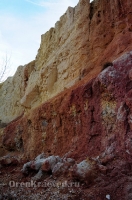 Обрыв Семицветка. Ноябрь 2012 года