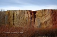 Обрыв Семицветка. Ноябрь 2012 года