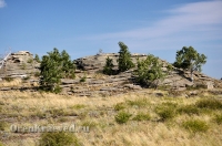 Карабутакский гранитный массив (скалы Шонкал). Июль 2012 года