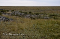 Карстовое поле и мраморный лог у Юбилейного. Июль 2012 года