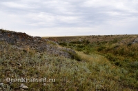 Карстовое поле и мраморный лог у Юбилейного. Июль 2012 года