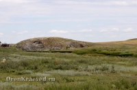Мраморный утес на р. Джусе у п. Слюдяного. Июль 2012 года