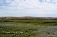 Мраморный утес на р. Джусе у п. Слюдяного. Июль 2012 года