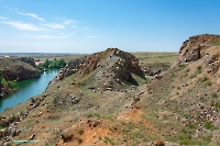 Аккермановский отработанный никелевый карьер. Июнь 2023 года