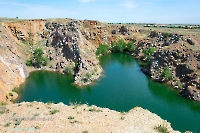 Аккермановский отработанный никелевый карьер. Июнь 2023 года