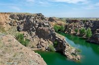 Аккермановский отработанный никелевый карьер. Июнь 2023 года