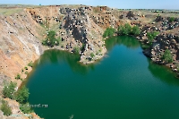 Аккермановский отработанный никелевый карьер. Июнь 2023 года