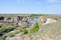 Проран-водосброс Кумакского водохранилища