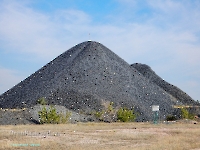 Террикон шахты Новокапитальная. Август 2023 года