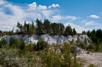 Разрез Болотовского маршаллитового карьера. Июль 2012 года