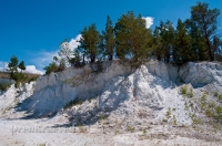 Разрез Болотовского маршаллитового карьера. Июль 2012 года