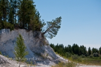 Разрез Болотовского маршаллитового карьера. Июль 2012 года