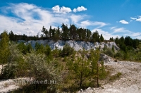 Разрез Болотовского маршаллитового карьера. Июль 2012 года