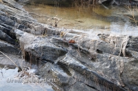 Мраморный плес реки Каменки (озеро Холодное). Ноябрь 2012 года