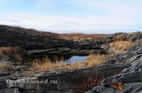 Мраморный плес реки Каменки (озеро Холодное). Ноябрь 2012 года