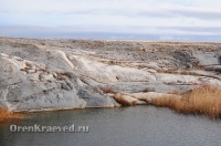 Мраморный плес реки Каменки (озеро Холодное). Ноябрь 2012 года