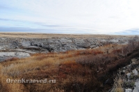 Мраморный плес реки Каменки (озеро Холодное). Ноябрь 2012 года