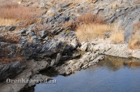 Мраморный плес реки Каменки (озеро Холодное). Ноябрь 2012 года