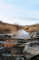 Мраморный плес реки Каменки (озеро Холодное). Ноябрь 2012 года