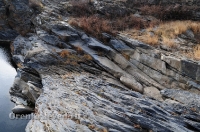 Мраморный плес реки Каменки (озеро Холодное). Ноябрь 2012 года