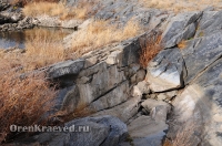 Мраморный плес реки Каменки (озеро Холодное). Ноябрь 2012 года