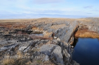 Мраморный плес реки Каменки (озеро Холодное). Ноябрь 2012 года