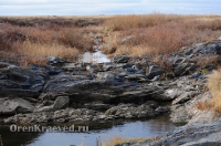 Мраморный плес реки Каменки (озеро Холодное). Ноябрь 2012 года