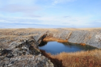 Мраморный плес реки Каменки (озеро Холодное). Ноябрь 2012 года