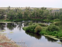 Утес на реке Урал в Скалистом (Скалистый Яр)