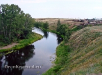 Утес на реке Урал в Скалистом (Скалистый Яр)