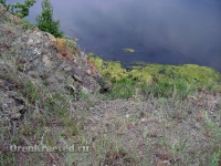 Утес на реке Урал в Скалистом (Скалистый Яр)