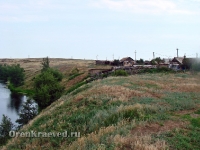 Утес на реке Урал в Скалистом (Скалистый Яр, Скалистый утес)