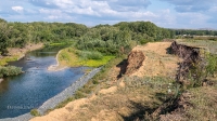 Обрыв берега реки Сакмара у села Жёлтое