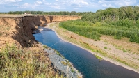 Обрыв берега реки Сакмара у села Жёлтое