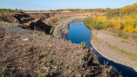 Обрыв берега реки Сакмара у села Жёлтое