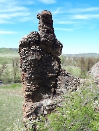 Скала на устье Ижбулгана