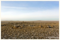 Кладбище Кызаулер с тремя стелами-кулпытасами