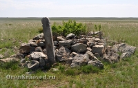 Старое кладбище близ реликтовой лиственницы 1. Май 2012 года