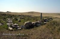 Старое кладбище близ гранитных скал «Шонкал»