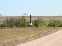 Памятник космонавту, дважды Герою Советского Союза В.М. Комарову, на месте гибели в 1967 г.