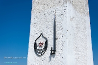 Стела «Борцам за Советскую власть» п. Домбаровский. Апрель 2023 года