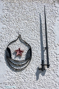 Стела «Борцам за Советскую власть» п. Домбаровский. Апрель 2023 года