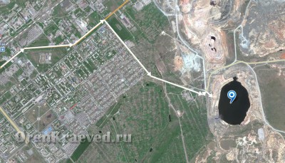 Геологический разрез Гайского месторождения (в отработанном карьере № 2)