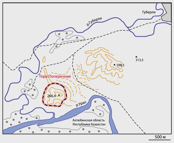 Гора Поперечная у села Казачья Губерля