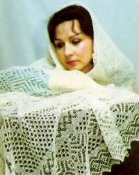 Оренбургский пуховый платок